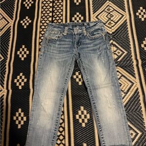 Miss me, jeans, cuffed Capri great look style and design size 27